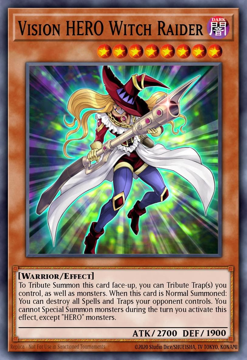 Carte Yu-Gi-Oh! Vision HERO Witch Raider #060 — Battles of Legend: Hero's Revenge