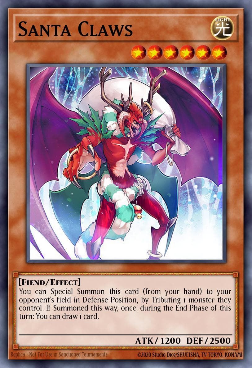 Carte Yu-Gi-Oh! Santa Claws #012 — Yu-Gi-Oh! Advent Calendar (2018)