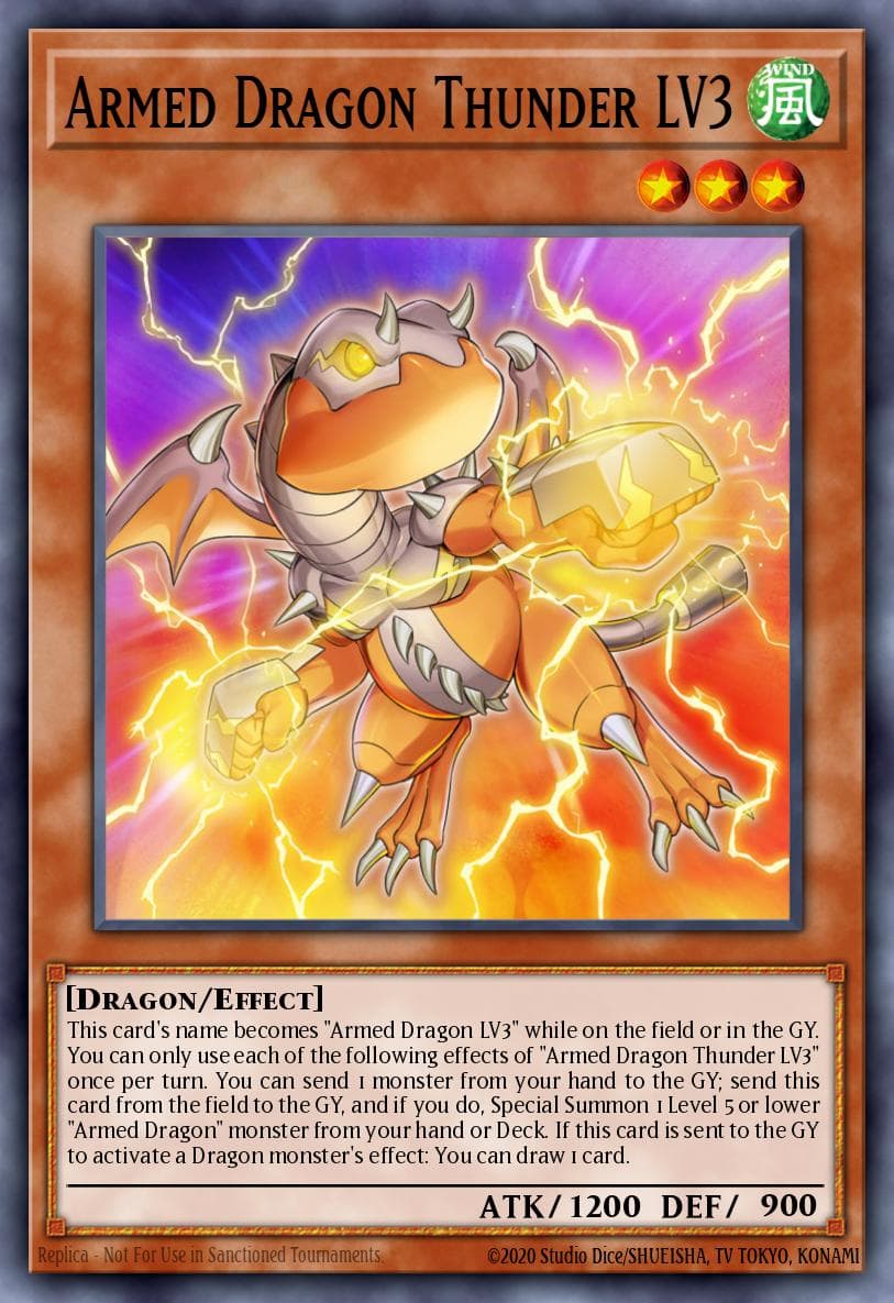 Carte Yu-Gi-Oh! Armed Dragon Thunder LV3 #004 — Blazing Vortex