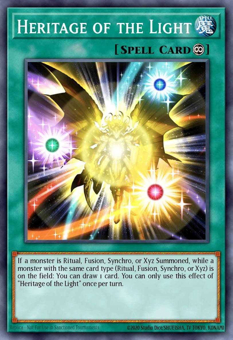 Carte Yu-Gi-Oh! Heritage of the Light #000 — Burst of Destiny