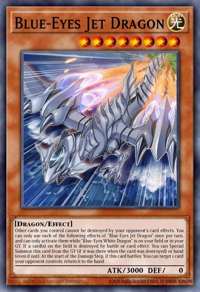 Carte Yu-Gi-Oh! Blue-Eyes Jet Dragon #004 — Battle of Chaos