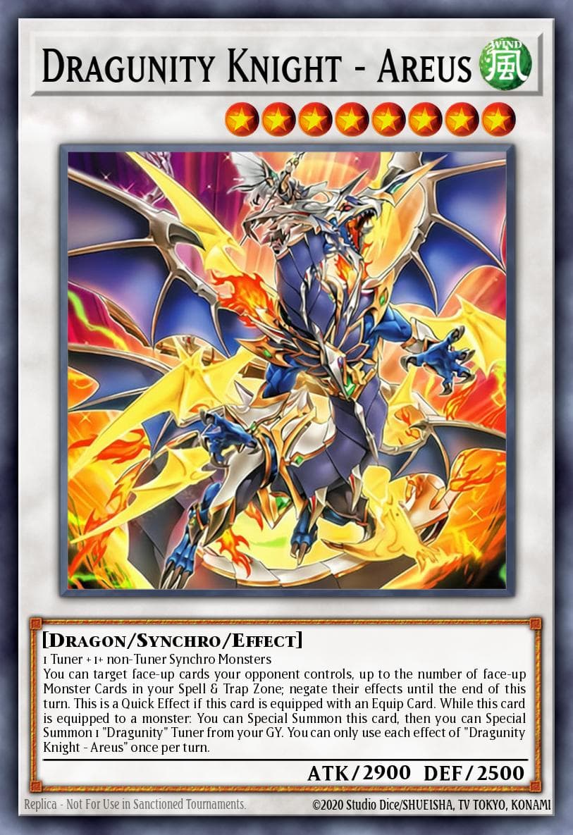 Carte Yu-Gi-Oh! Dragunity Knight - Areus #013 — Battles of Legend: Glorious Gallery