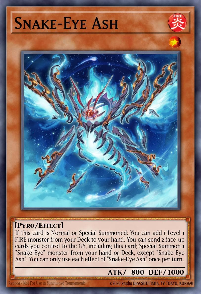 Carte Yu-Gi-Oh! Snake-Eye Ash #007 — Age of Overlord