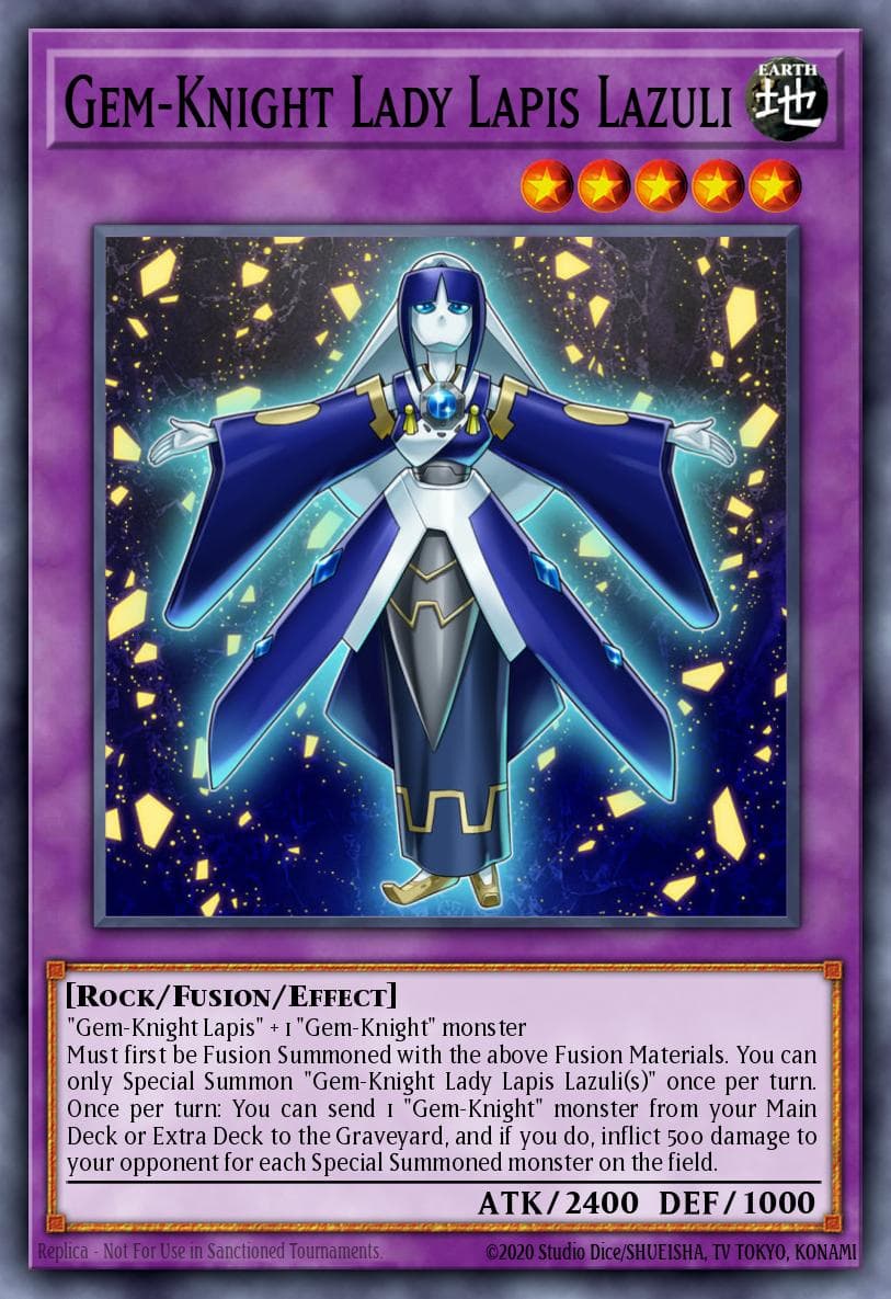 Carte Yu-Gi-Oh! Gem-Knight Lady Lapis Lazuli #144 — Battles of Legend: Monster Mayhem