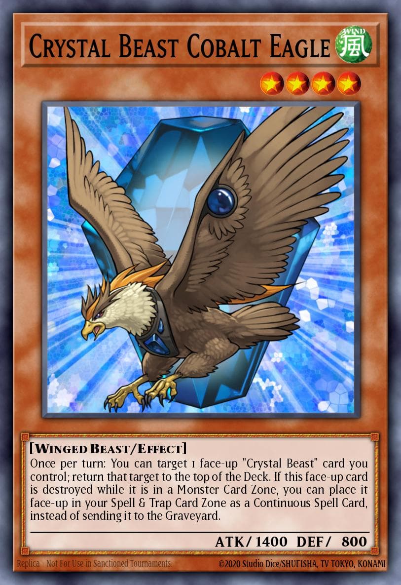 Carte Yu-Gi-Oh! Crystal Beast Cobalt Eagle #052 — Battles of Legend: Crystal Revenge