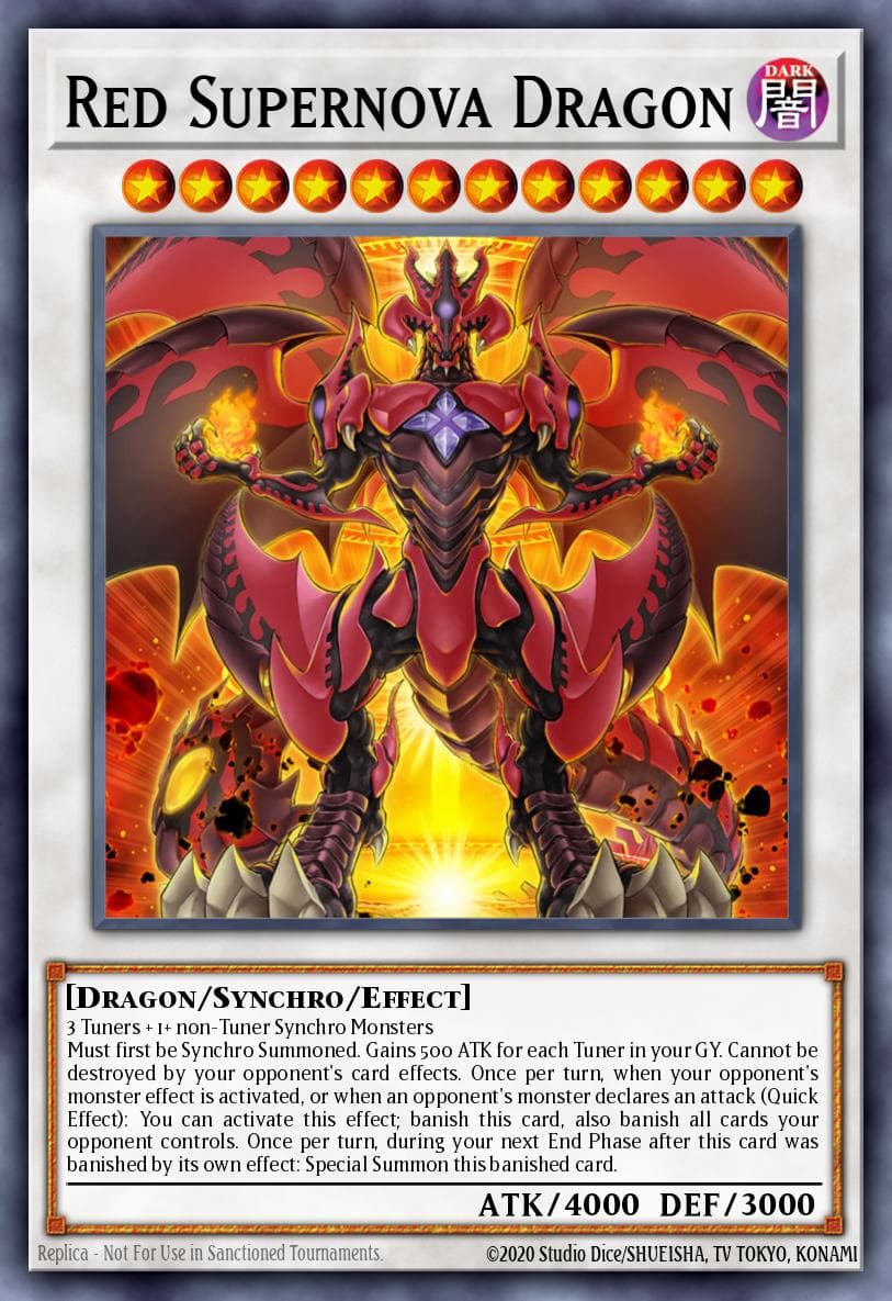 Carte Yu-Gi-Oh! Red Supernova Dragon #139 — Battles of Legend: Glorious Gallery