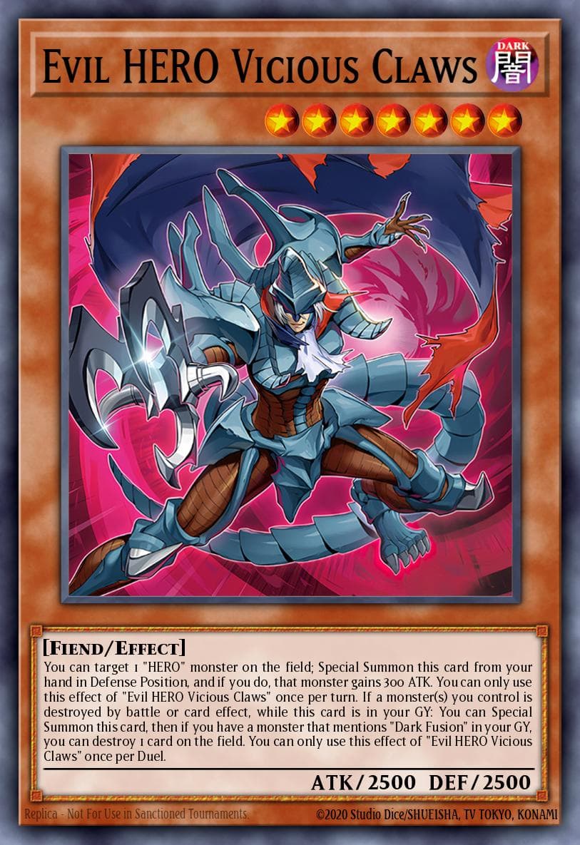 Carte Yu-Gi-Oh! Evil HERO Vicious Claws #005 — Alliance Insight