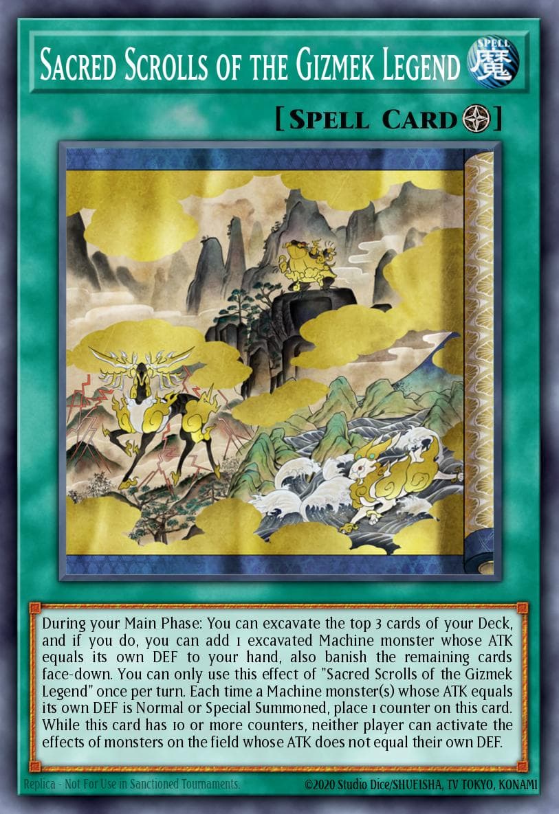 Carte Yu-Gi-Oh! Sacred Scrolls of the Gizmek Legend #058 — Amazing Defenders