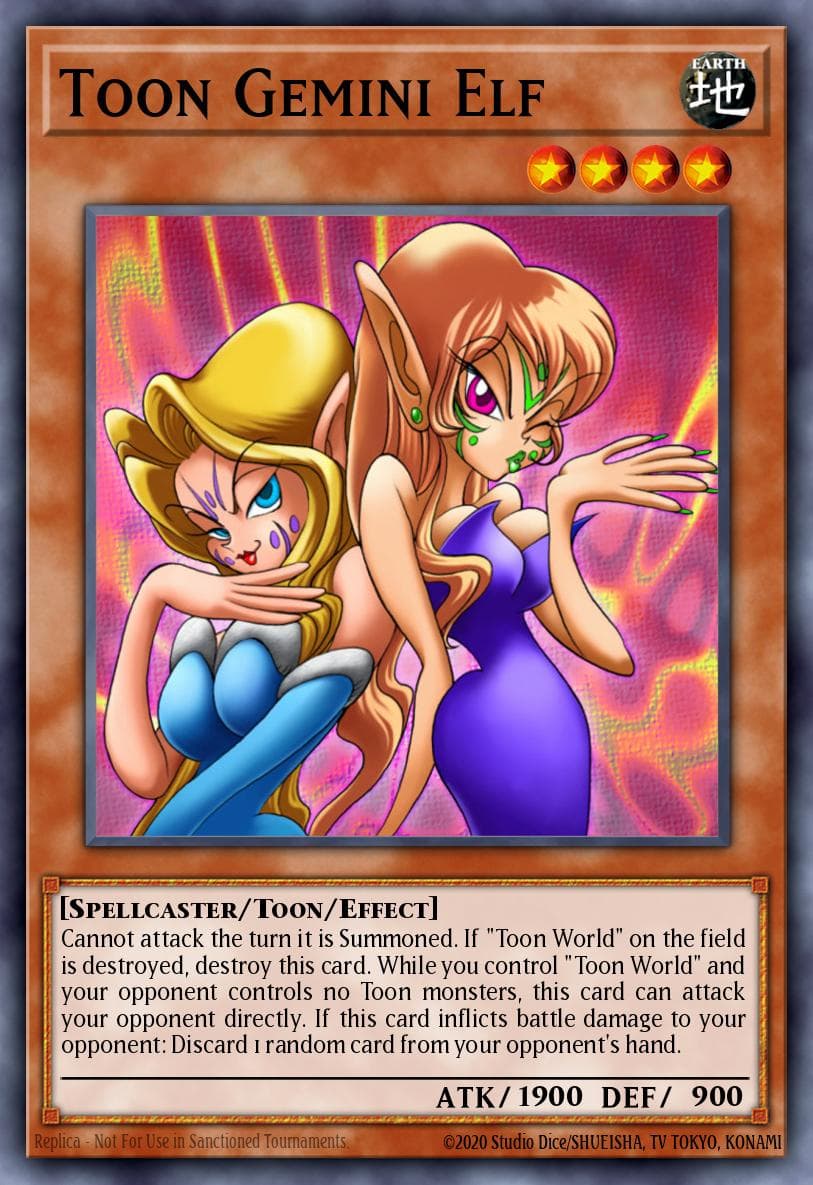 Carte Yu-Gi-Oh! Toon Gemini Elf #128 — Battle Pack: Epic Dawn