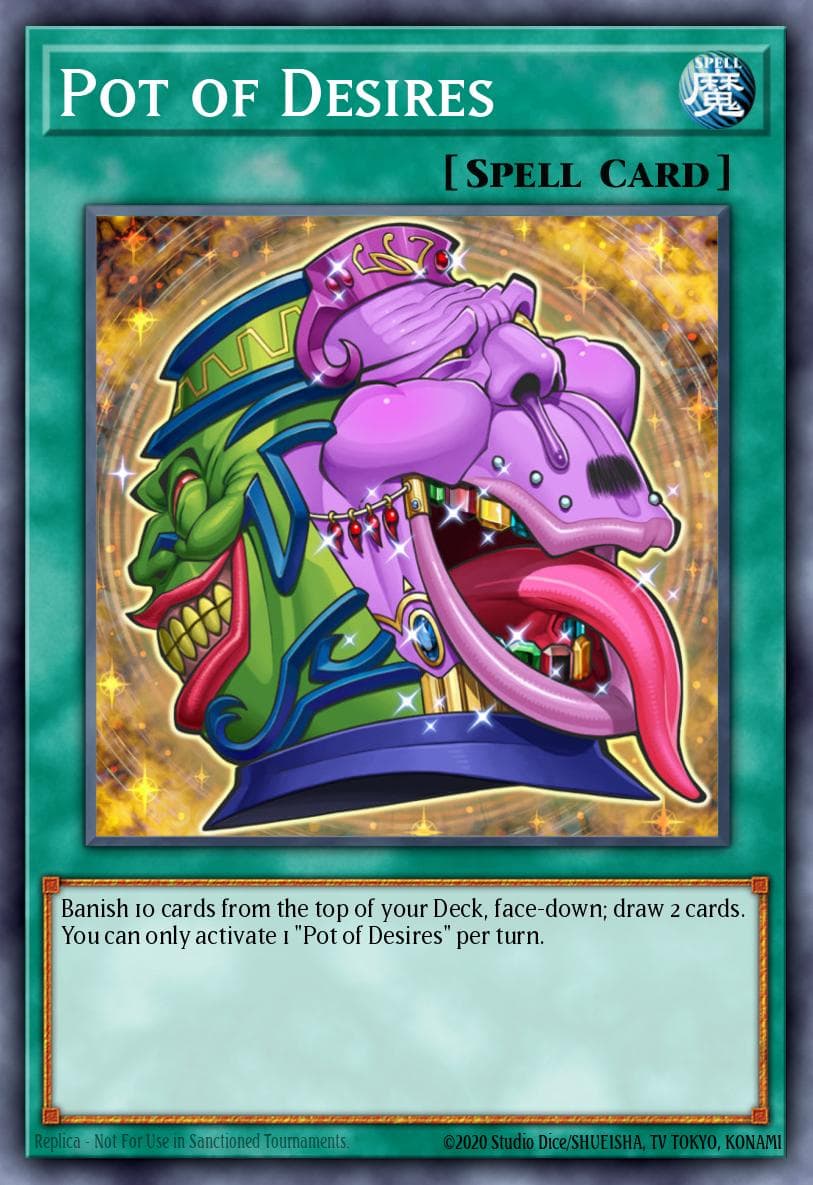 Carte Yu-Gi-Oh! Pot of Desires #10 — Yu-Gi-Oh! Championship Series 2025 prize cards