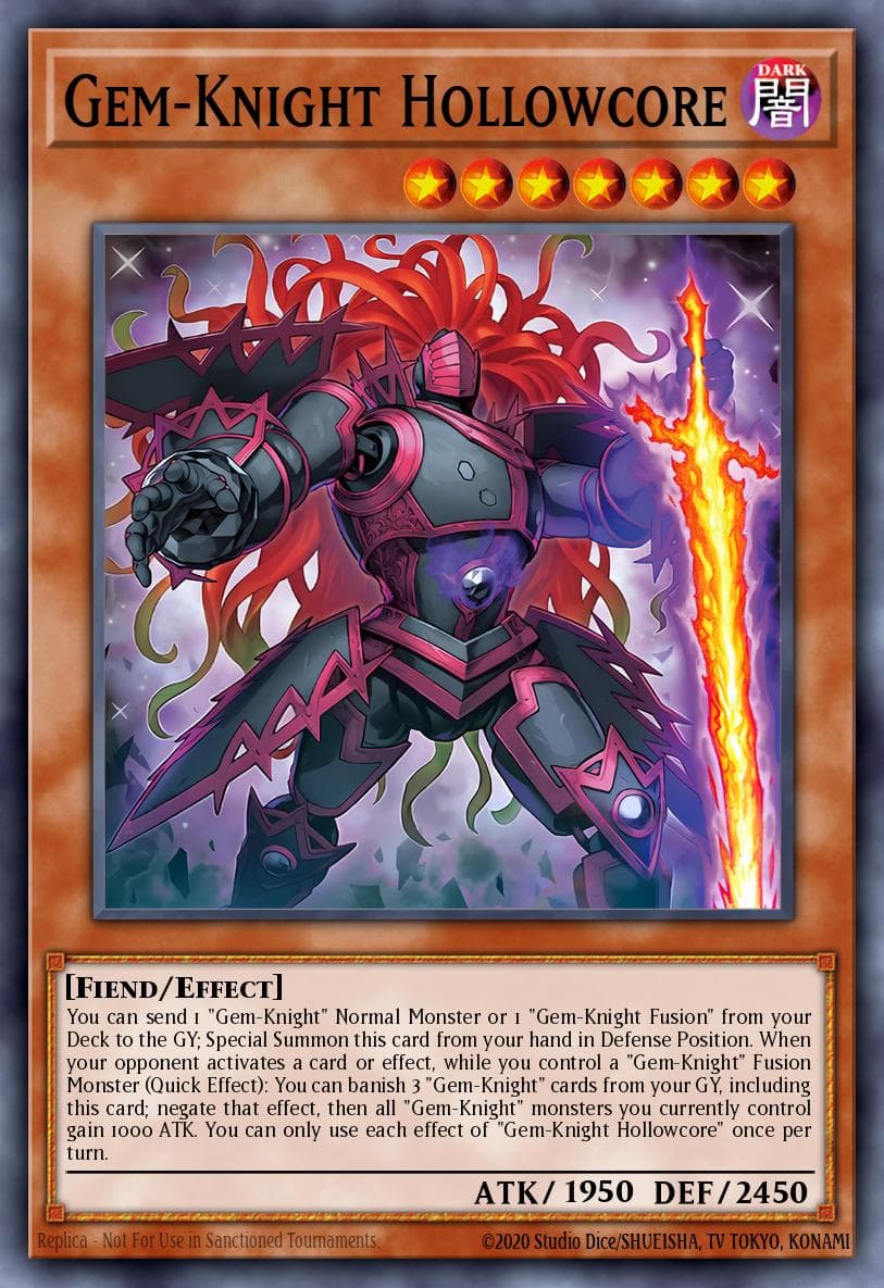 Carte Yu-Gi-Oh! Gem-Knight Hollowcore #022 — Battles of Legend: Monster Mayhem