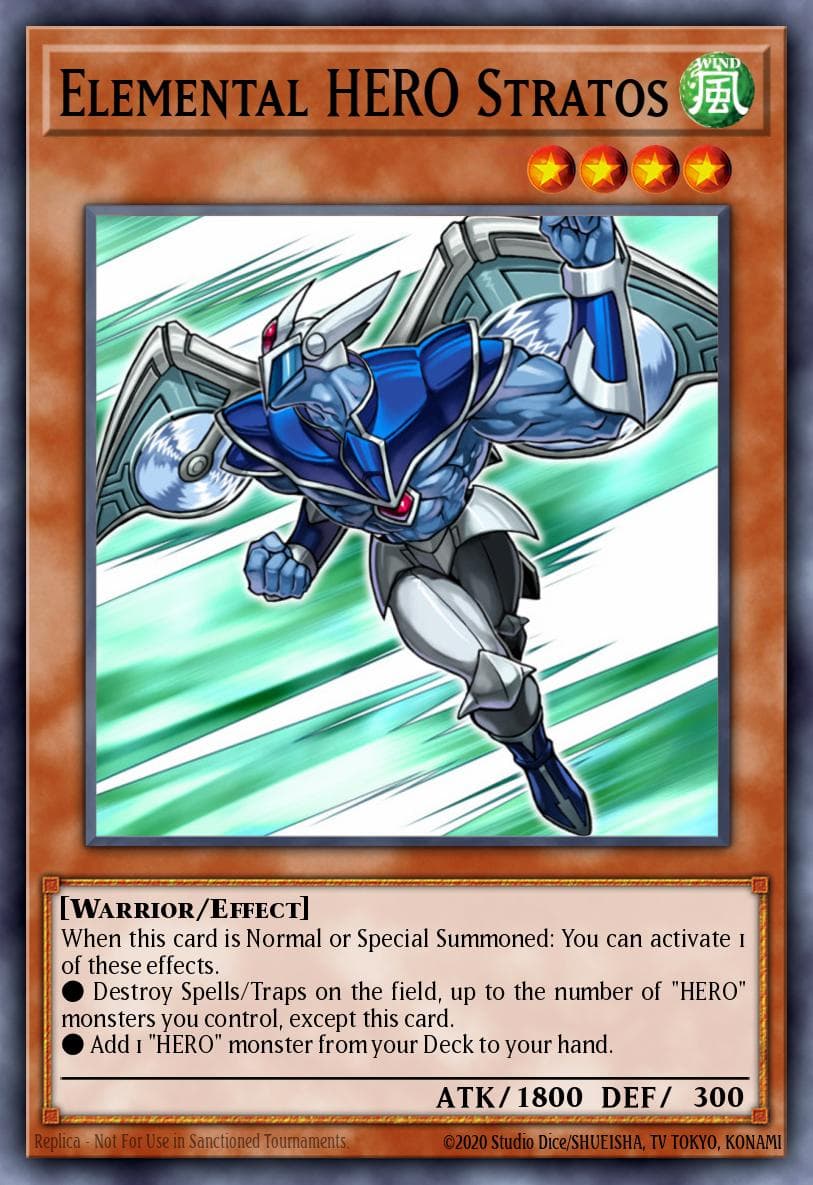 Carte Yu-Gi-Oh! Elemental HERO Stratos #061 — Battles of Legend: Hero's Revenge