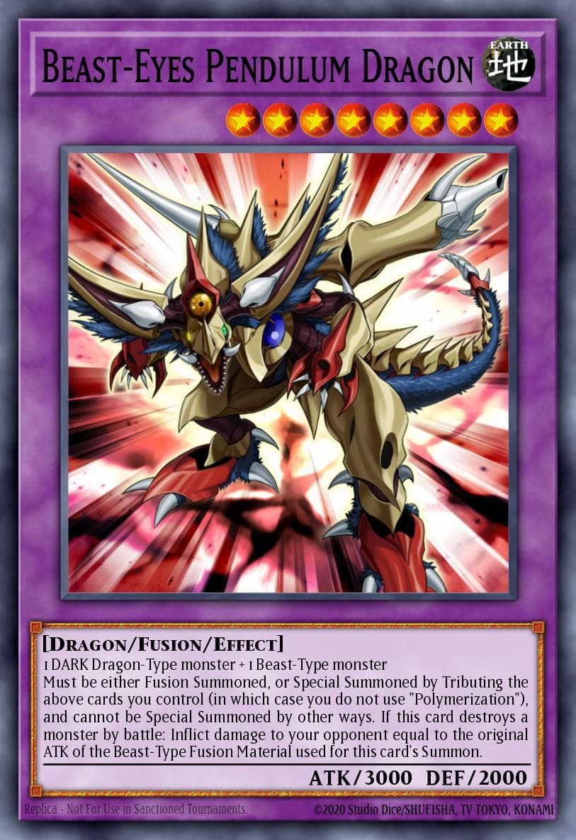 Carte Yu-Gi-Oh! Beast-Eyes Pendulum Dragon #1 — Breakers of Shadow: Special Edition