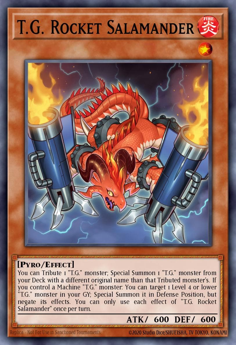 Carte Yu-Gi-Oh! T.G. Rocket Salamander #003 — Age of Overlord