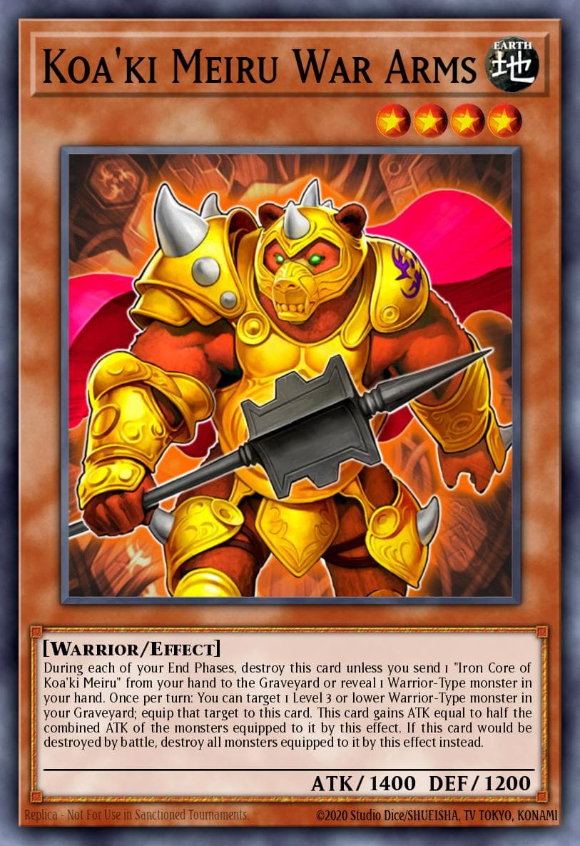 Carte Yu-Gi-Oh! Koa'ki Meiru War Arms #061 — Battle Pack 3: Monster League