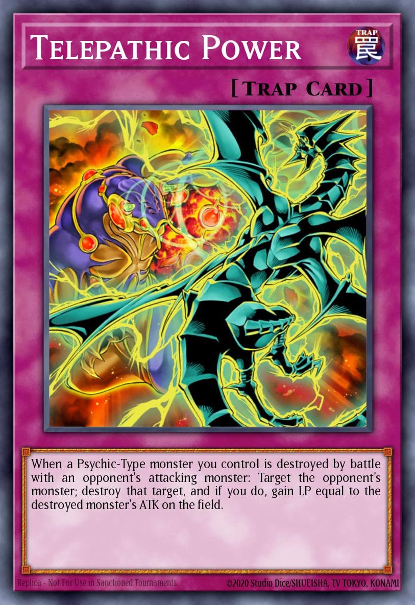 Carte Yu-Gi-Oh! Telepathic Power #208 — Battle Pack 3: Monster League