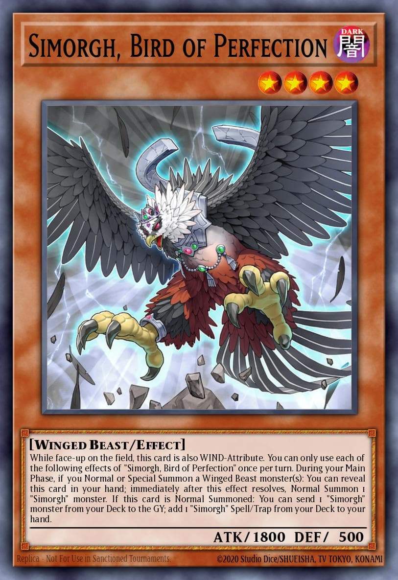 Carte Yu-Gi-Oh! Simorgh, Bird of Perfection #023 — Battle of Chaos