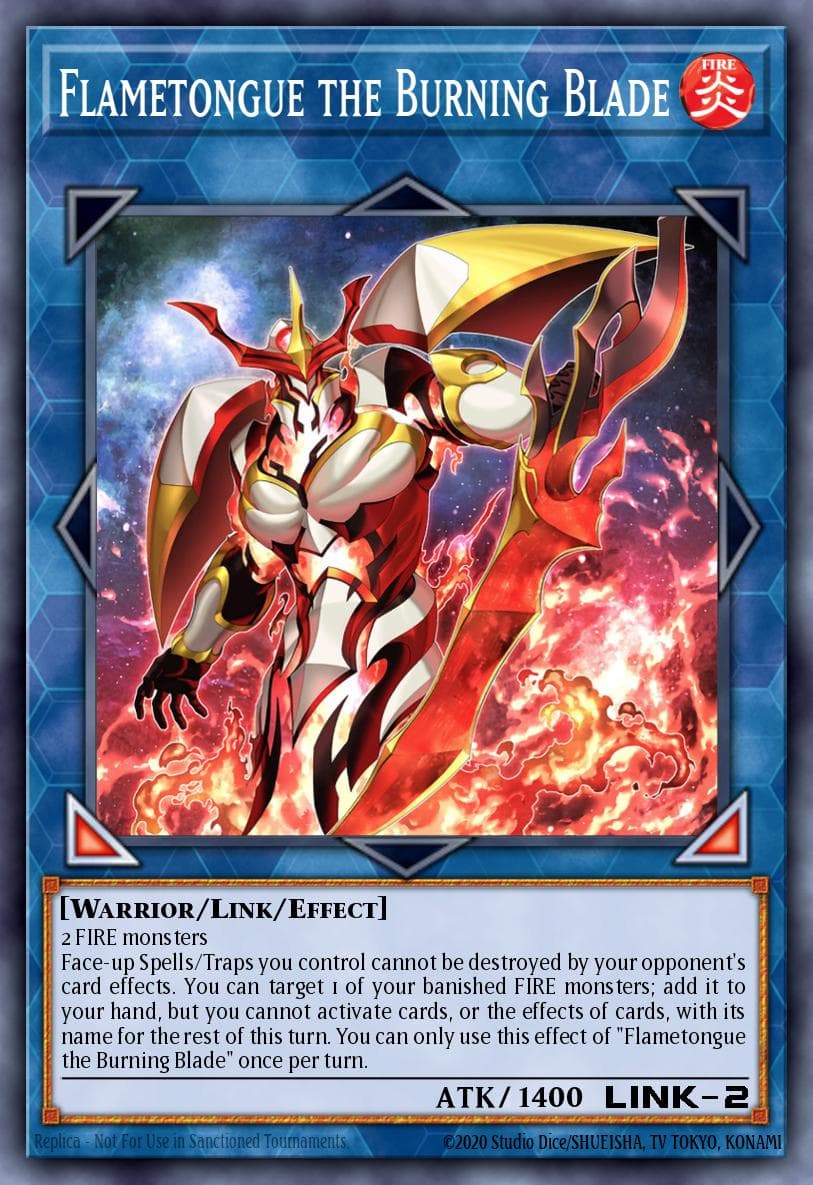 Carte Yu-Gi-Oh! Flametongue the Burning Blade #099 — Blazing Dominion