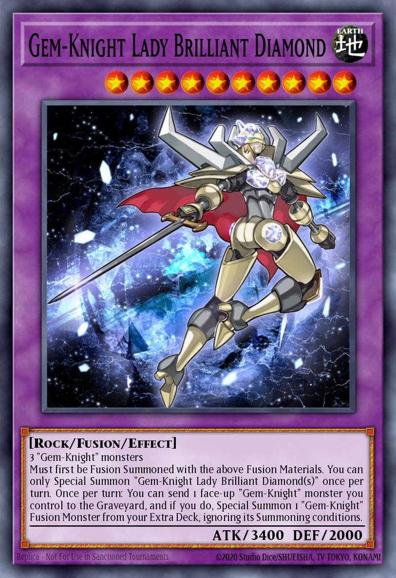 Carte Yu-Gi-Oh! Gem-Knight Lady Brilliant Diamond #145 — Battles of Legend: Monster Mayhem
