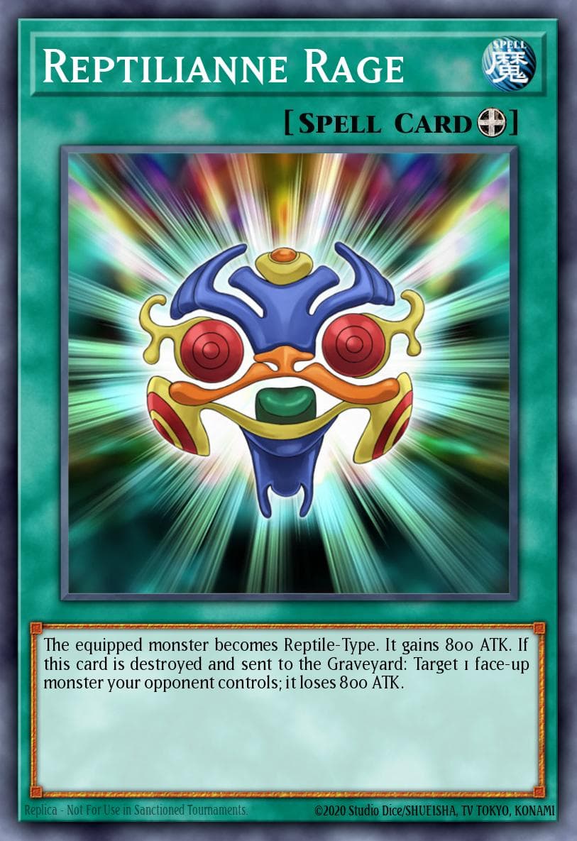 Carte Yu-Gi-Oh! Reptilianne Rage #166 — Battle Pack 3: Monster League