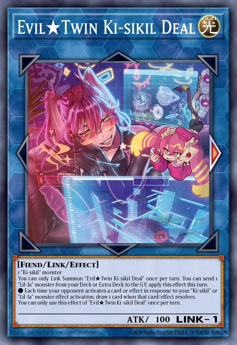 Carte Yu-Gi-Oh! Evil★Twin Ki-sikil Deal #052 — Alliance Insight