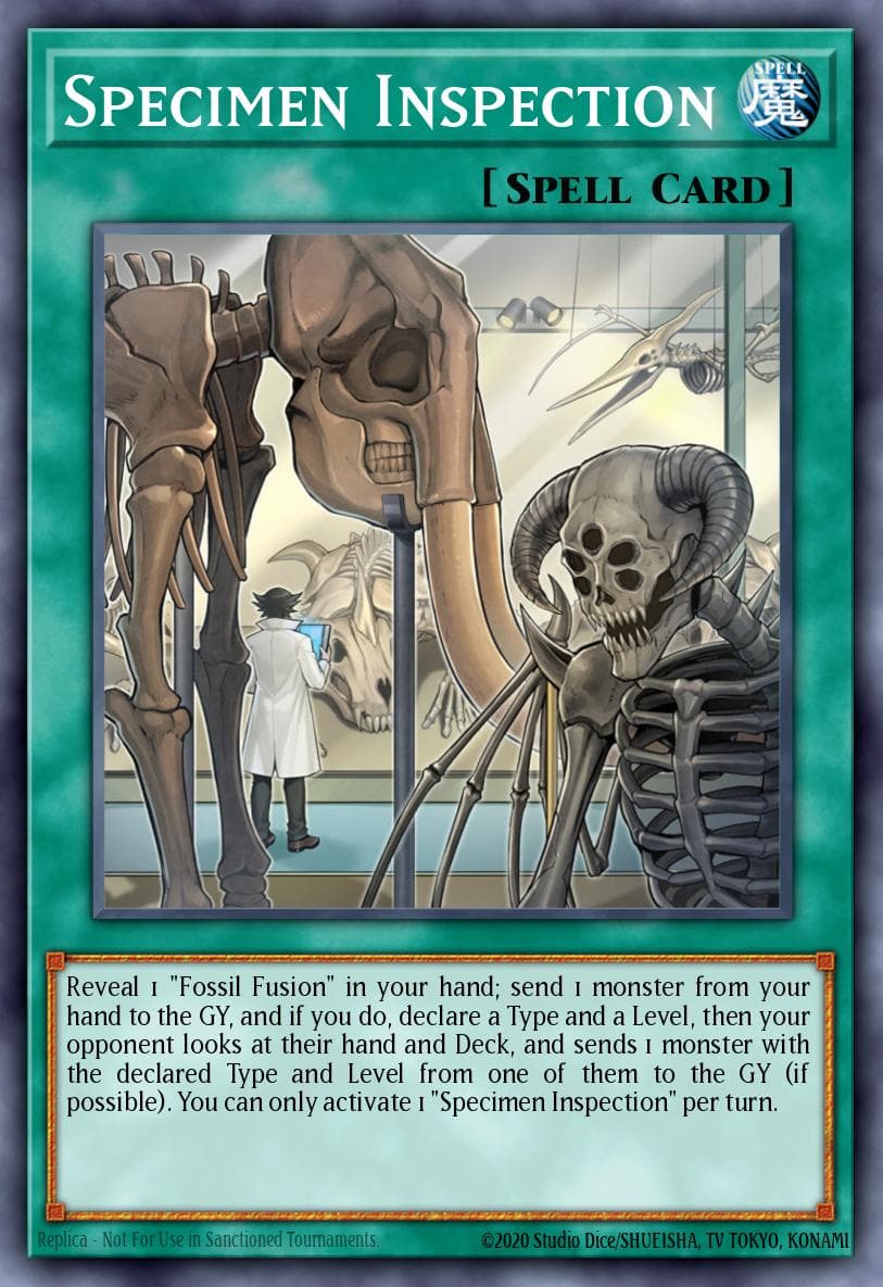 Carte Yu-Gi-Oh! Specimen Inspection #013 — Battles of Legend: Armageddon