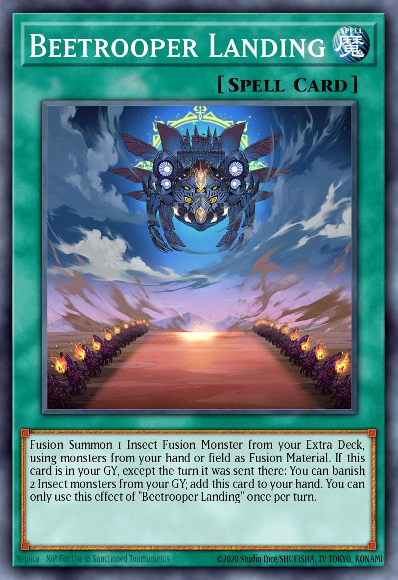 Carte Yu-Gi-Oh! Beetrooper Landing #090 — Burst of Destiny