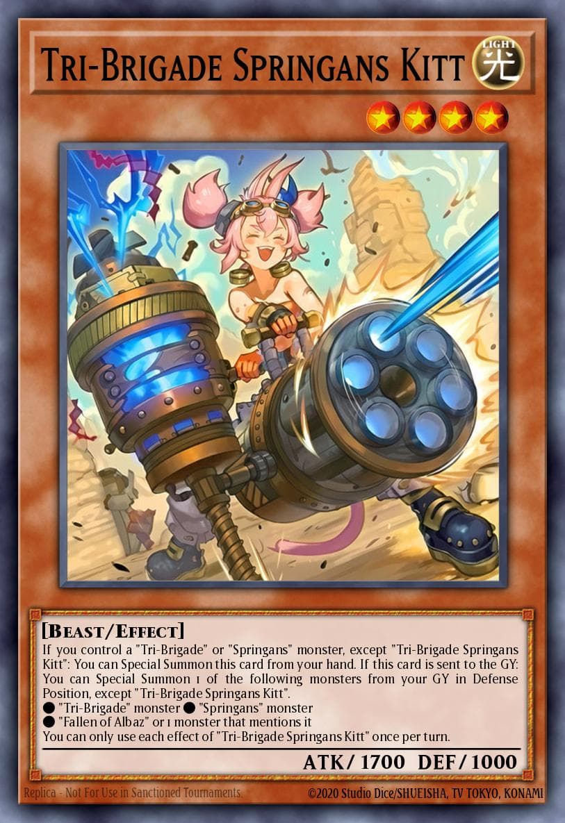 Carte Yu-Gi-Oh! Tri-Brigade Springans Kitt #025 — Burst Protocol