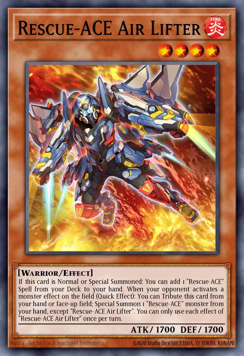 Carte Yu-Gi-Oh! Rescue-ACE Air Lifter #002 — Amazing Defenders