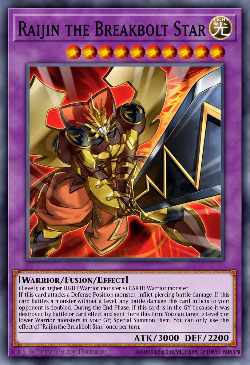 Carte Yu-Gi-Oh! Raijin the Breakbolt Star #037 — Battles of Legend: Crystal Revenge