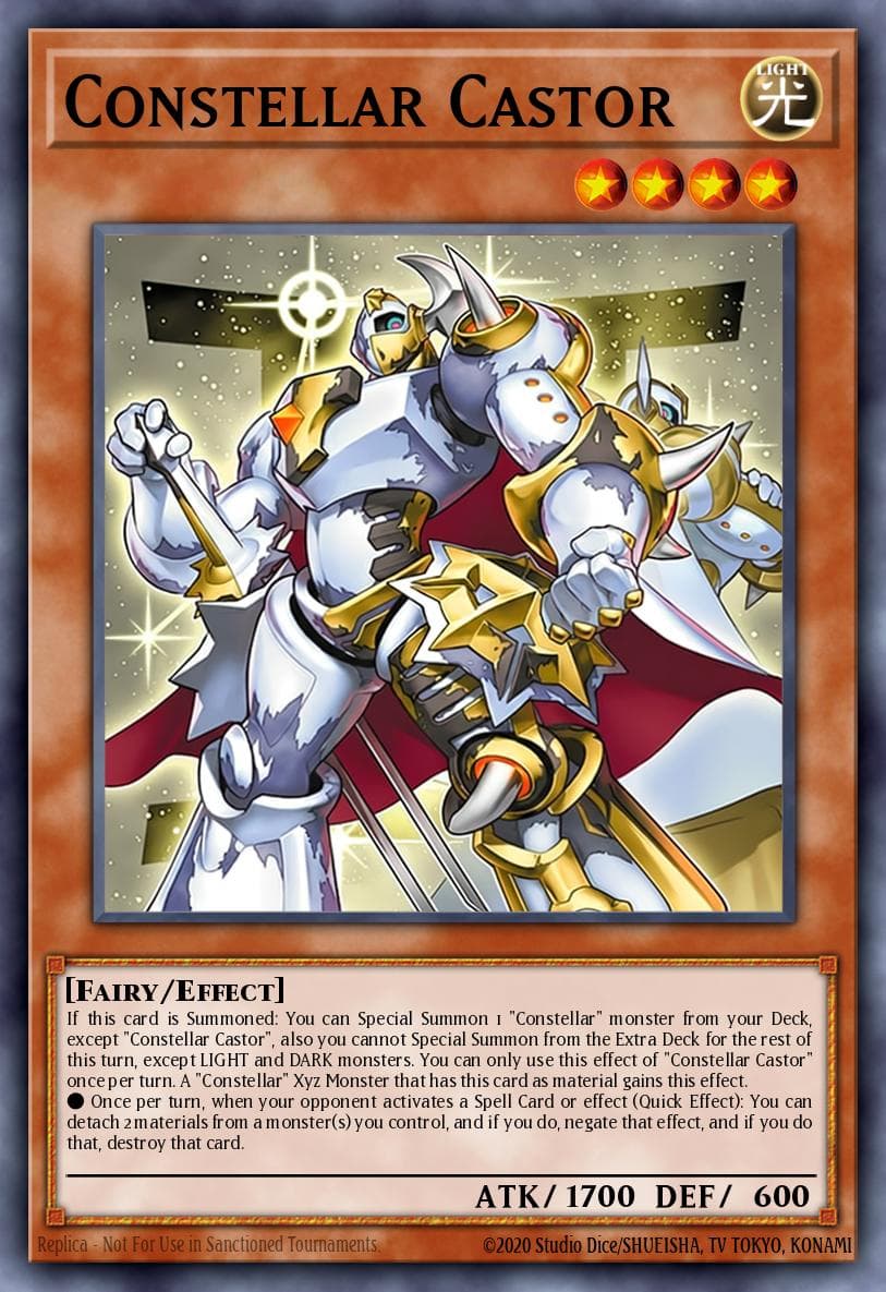 Carte Yu-Gi-Oh! Constellar Castor #016 — Battles of Legend: Glorious Gallery