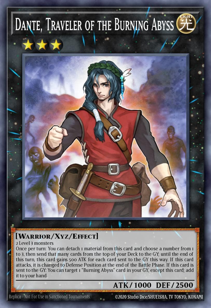 Carte Yu-Gi-Oh! Dante, Traveler of the Burning Abyss #05 — Yu-Gi-Oh! Championship Series 2025 prize cards