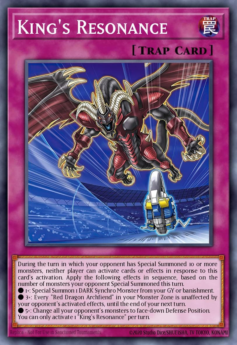 Carte Yu-Gi-Oh! King's Resonance #071 — Blazing Dominion