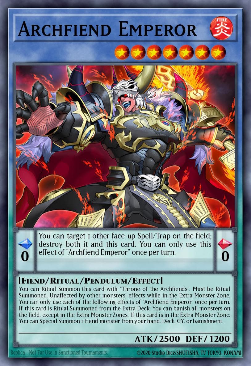 Carte Yu-Gi-Oh! Archfiend Emperor #031 — Burst Protocol