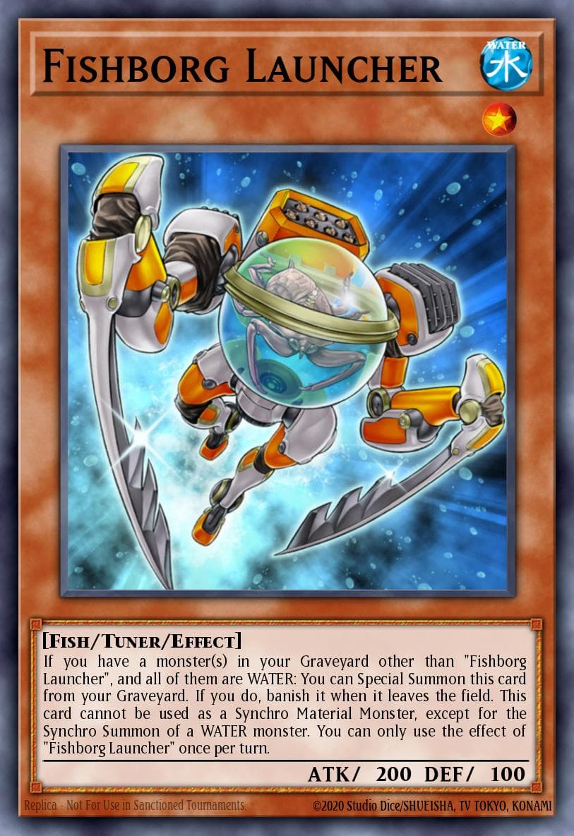 Carte Yu-Gi-Oh! Fishborg Launcher #096 — Abyss Rising