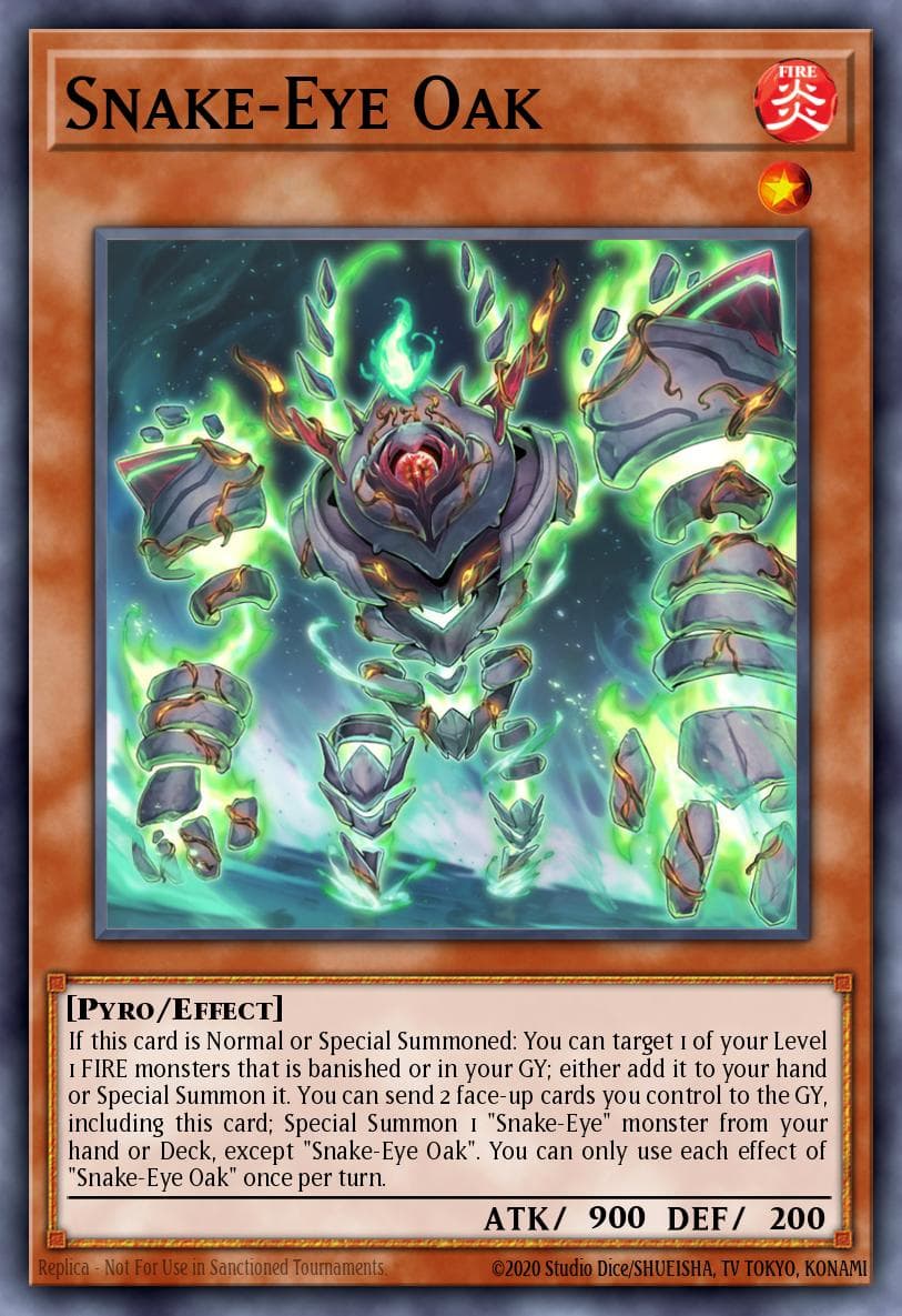 Carte Yu-Gi-Oh! Snake-Eye Oak #008 — Age of Overlord
