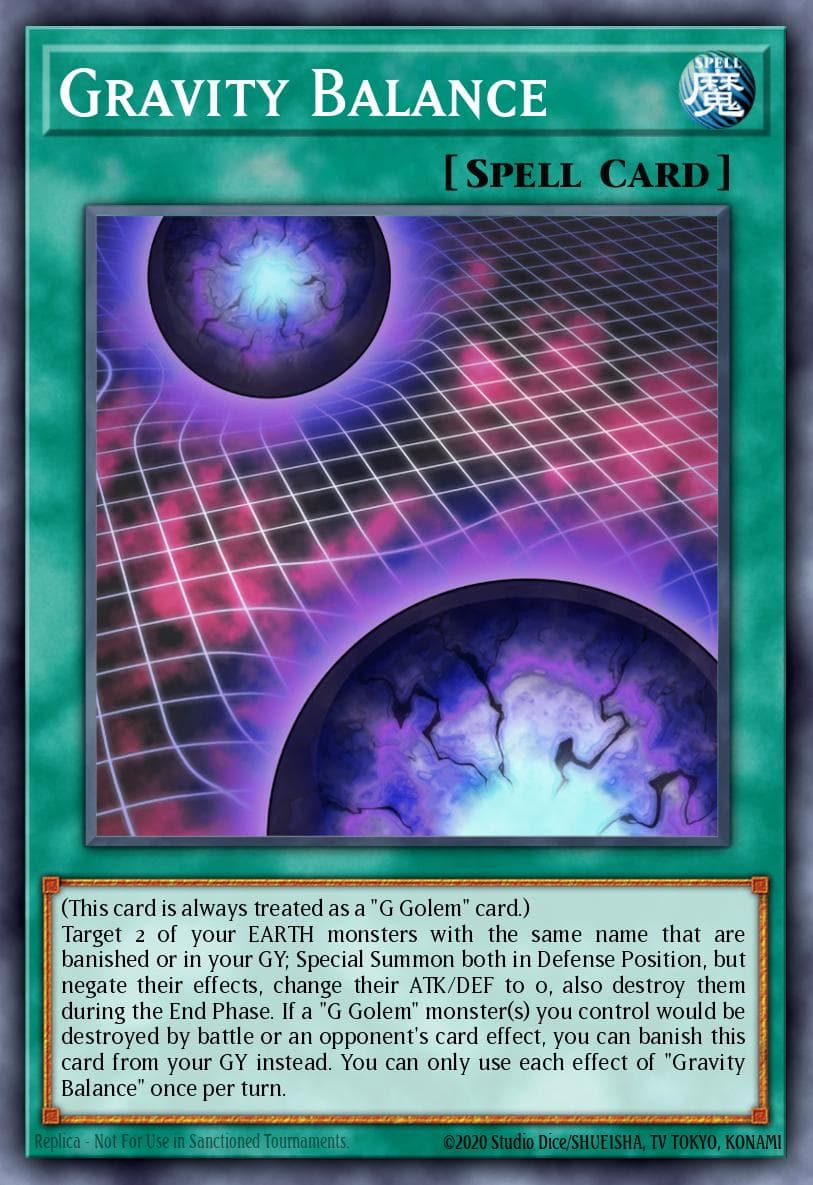 Carte Yu-Gi-Oh! Gravity Balance #046 — Battles of Legend: Crystal Revenge