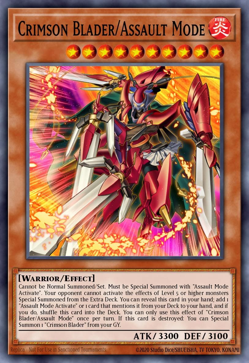 Carte Yu-Gi-Oh! Crimson Blader/Assault Mode #008 — Burst Protocol