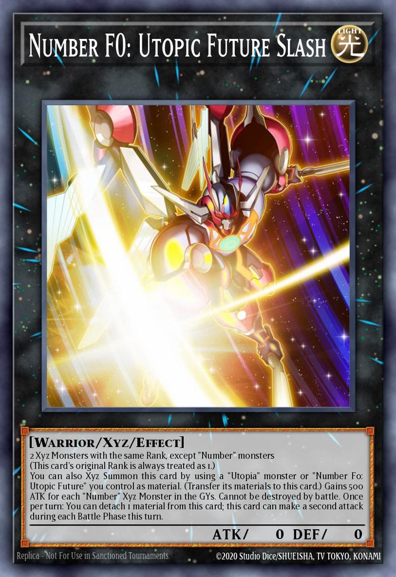 Carte Yu-Gi-Oh! Number F0: Utopic Future Slash #046 — Battles of Legend: Armageddon