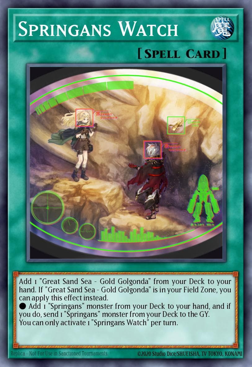 Carte Yu-Gi-Oh! Springans Watch #054 — Blazing Vortex