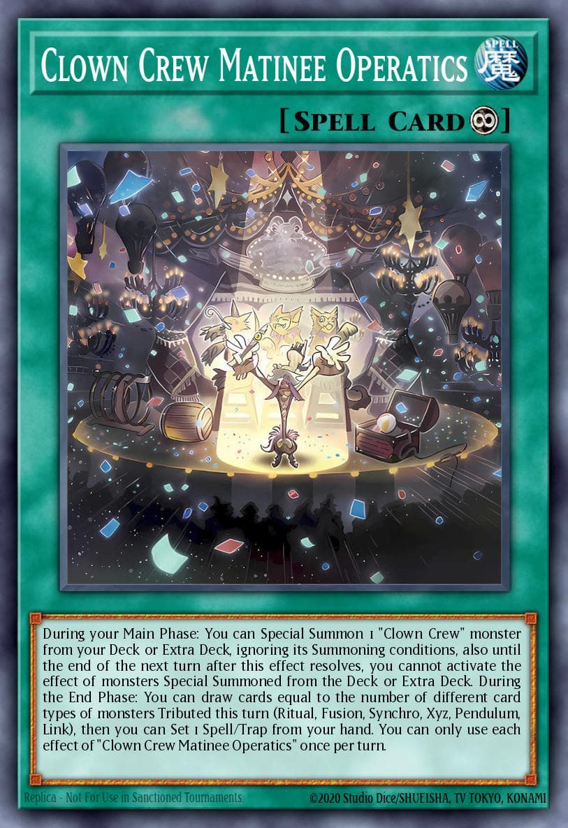 Carte Yu-Gi-Oh! Clown Crew Matinee Operatics #060 — Blazing Dominion