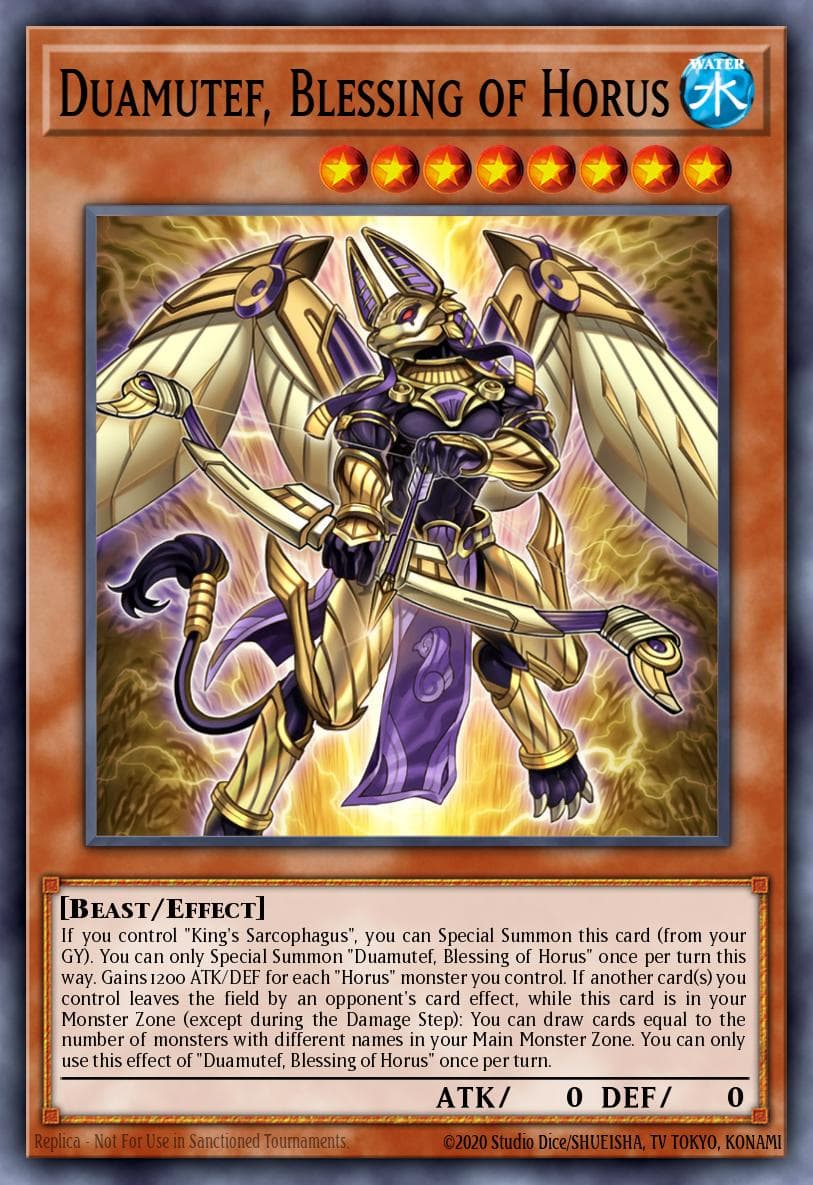 Carte Yu-Gi-Oh! Duamutef, Blessing of Horus #023 — THE CHRONICLES DECK: Spirit Charmers (All-Foil Edition)