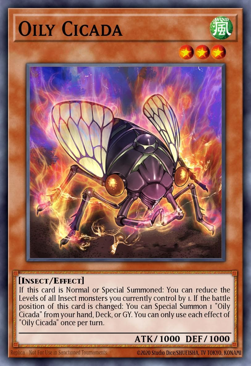 Carte Yu-Gi-Oh! Oily Cicada #027 — Battles of Legend: Crystal Revenge