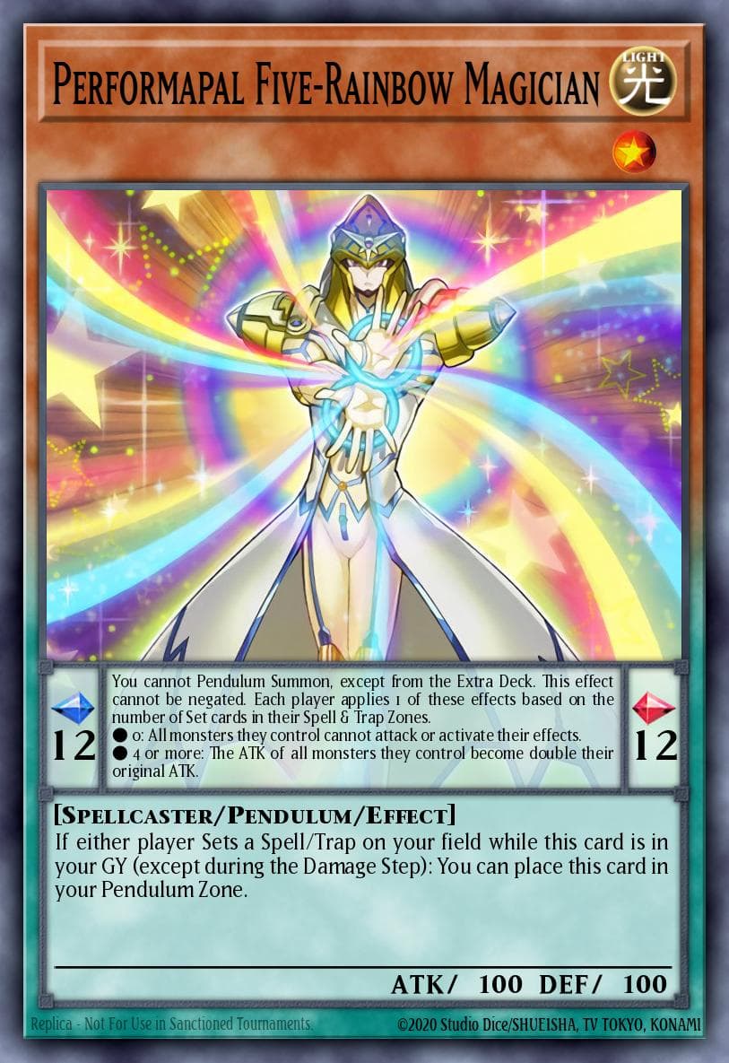 Carte Yu-Gi-Oh! Performapal Five-Rainbow Magician #005 — Battles of Legend: Light's Revenge