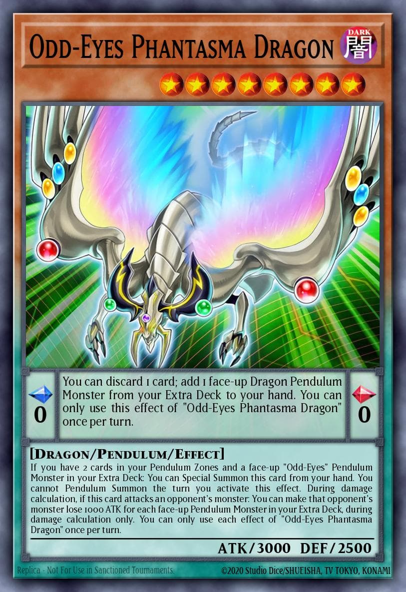 Carte Yu-Gi-Oh! Odd-Eyes Phantasma Dragon #075 — Battles of Legend: Crystal Revenge