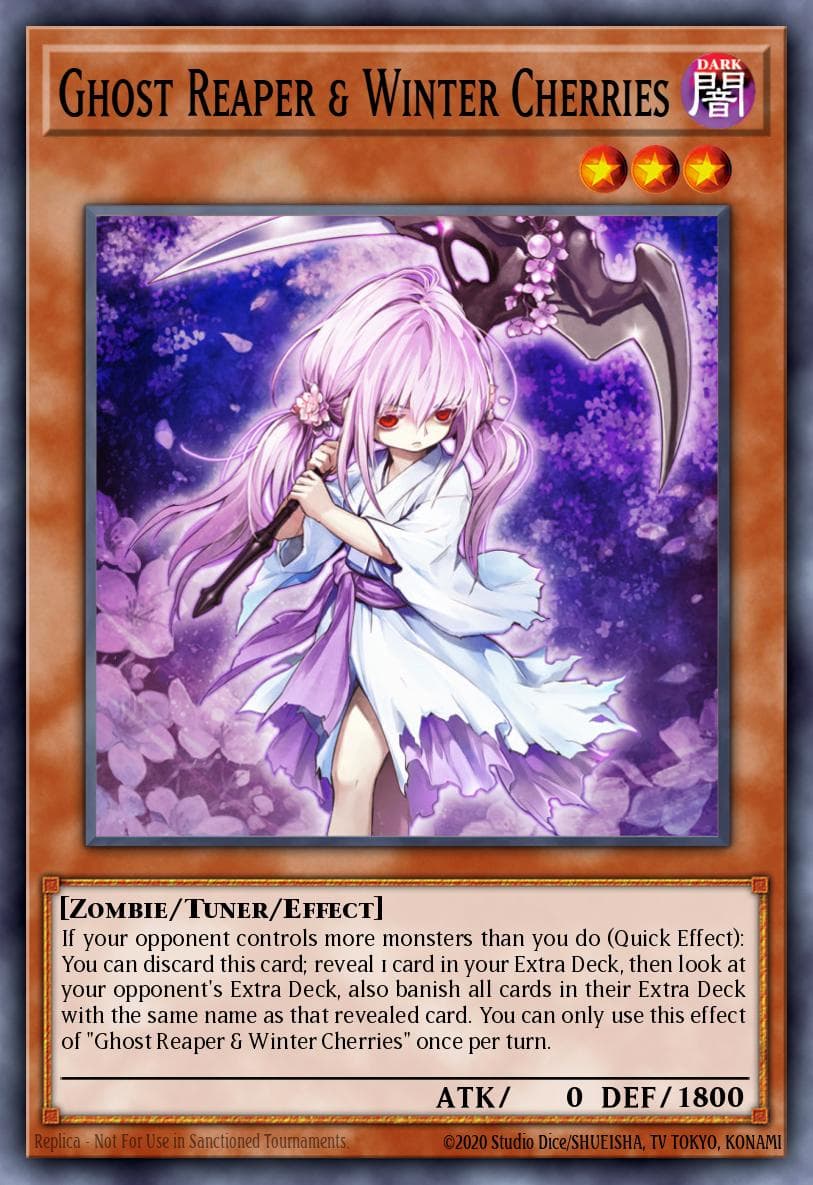 Carte Yu-Gi-Oh! Ghost Reaper & Winter Cherries #022 — Yu-Gi-Oh! Advent Calendar (2018)