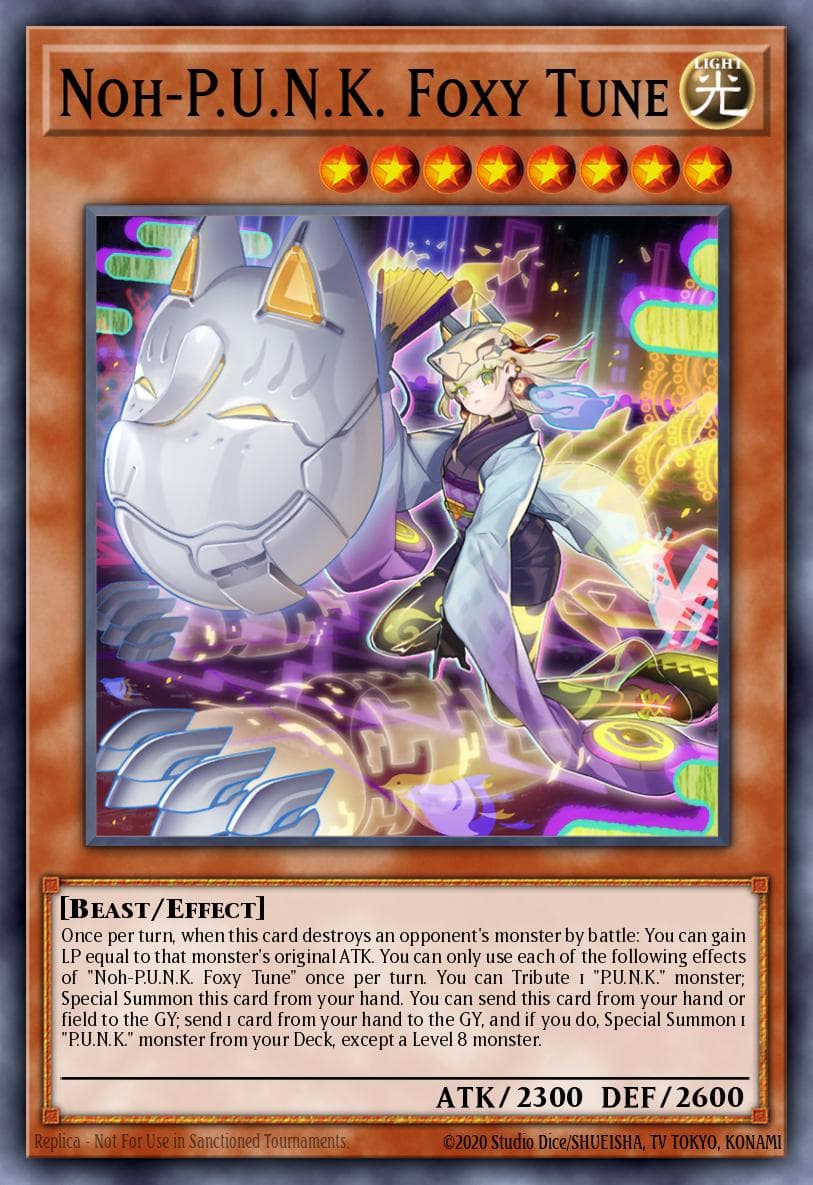 Carte Yu-Gi-Oh! Noh-P.U.N.K. Foxy Tune #063 — Battles of Legend: Monstrous Revenge