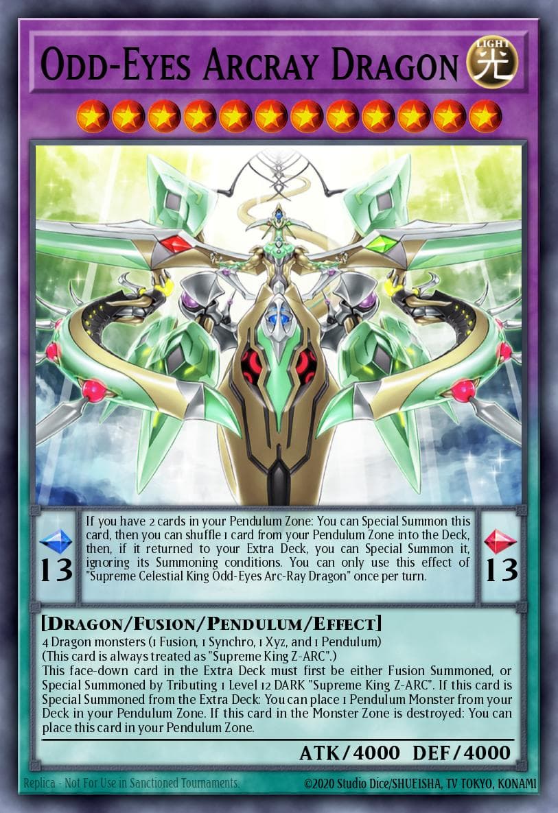 Carte Yu-Gi-Oh! Odd-Eyes Arcray Dragon #030 — Age of Overlord