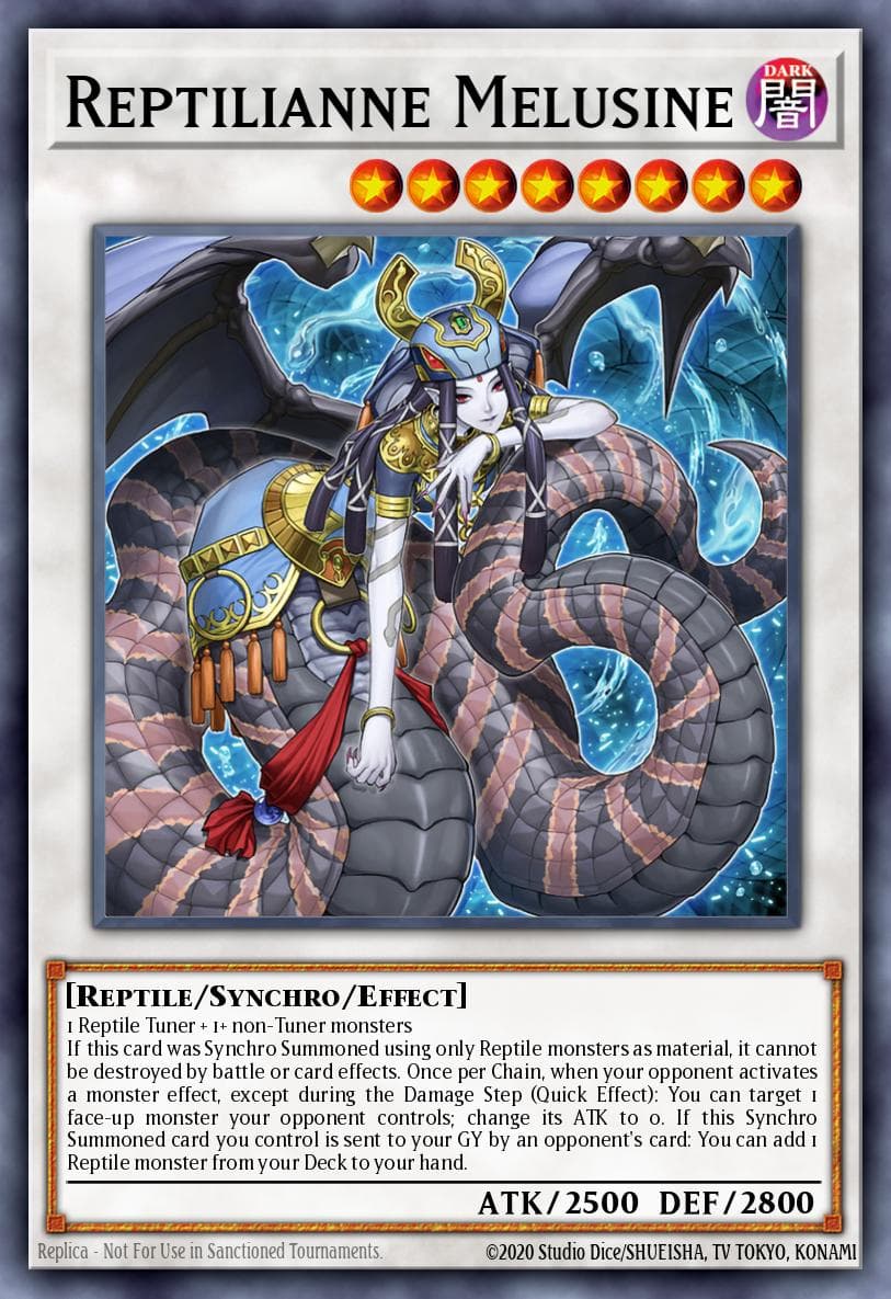 Carte Yu-Gi-Oh! Reptilianne Melusine #043 — Burst of Destiny