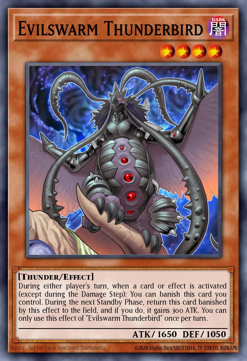 Carte Yu-Gi-Oh! Evilswarm Thunderbird #104 — Battle Pack 3: Monster League